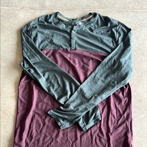 Men's Two-Tone Long Sleeve Shirt